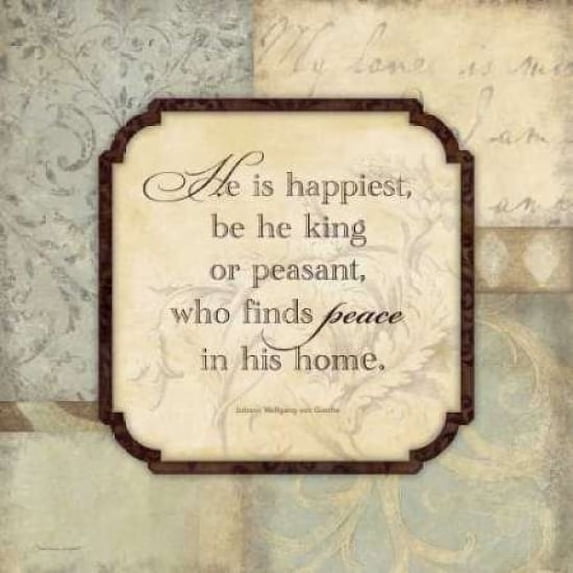 He Is Happiest Poster Print by Stephanie Marrott (24 x 24)