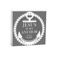 thumbnail image 1 of He Is My Anchor Grey Nautical Anchor 5 x 5 Wood Tabletop Sign Plaque, 1 of 4