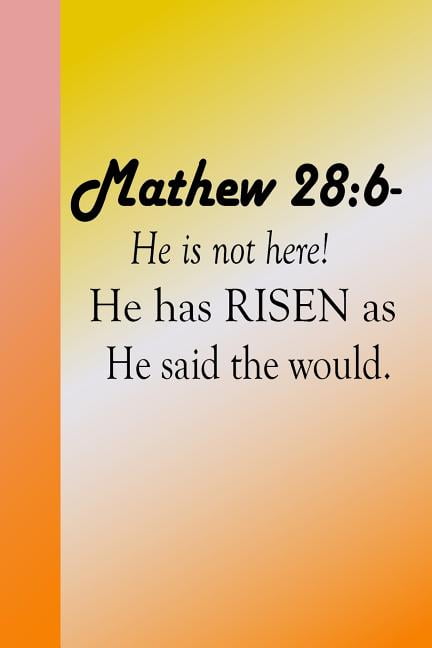 He Is Not Here! He Has Risen