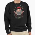 thumbnail image 1 of He Is On A List Not Mine St. Nick Unisex Sweatshirt Funny Christmas Retro Holiday Graphic - Thoughtful Gift Idea G11325, Up to Size 5XL, 1 of 2