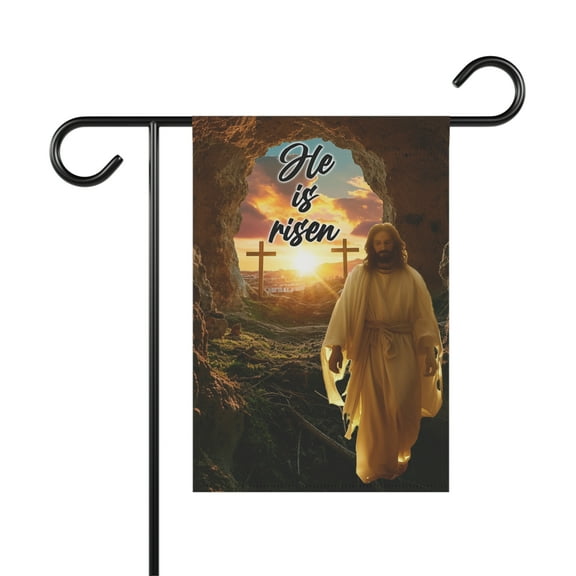 He Is Risen Christ Resurrection  Jesus Flag, Happy Easter Flag ID-0313-9HB4