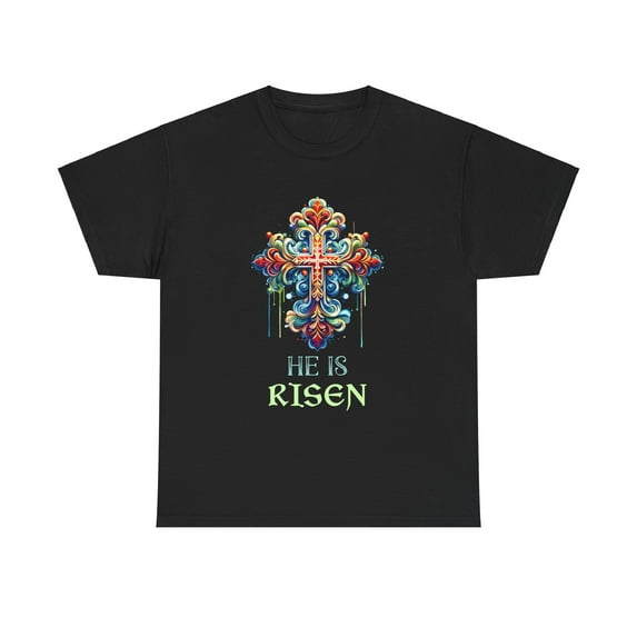 He Is Risen Cross Jesus Easter Christians Orthodox Easter Men Shirts Big and Tall Plus Size