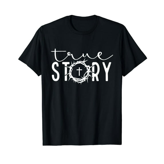 He Is Risen Cross Jesus Easter Day Christians True Story T-Shirt