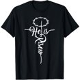 thumbnail image 1 of He Is Risen Cross Jesus Religious Easter Day Christians T-Shirt, 1 of 4
