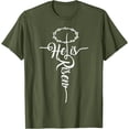 thumbnail image 1 of He Is Risen Cross Jesus Religious Easter Day Christians Unisex T-Shirt for Men Women Kids, 1 of 5