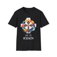 thumbnail image 1 of He Is Risen Cross Jesus Religious Easter Orthodox Christians Mens Shirts, 1 of 4