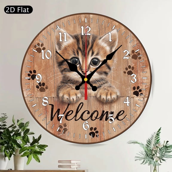 He Is Risen Easter Daffodil Floral Round Wall Clock Silent Rustic Farmhouse Decor