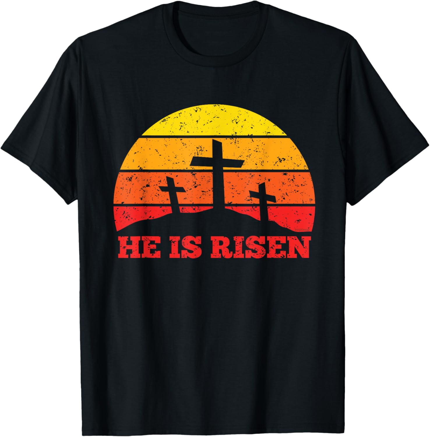 He Is Risen Easter Sunset Jesus Christ Is Risen Resurrection T-Shirt ...