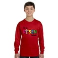 thumbnail image 1 of He Is Risen Indeed Easter Long Sleeve Shirts for Kids - Youth XS S M L XL - Happy Easter Holiday Christian Tee for Boys for Girls, 1 of 2