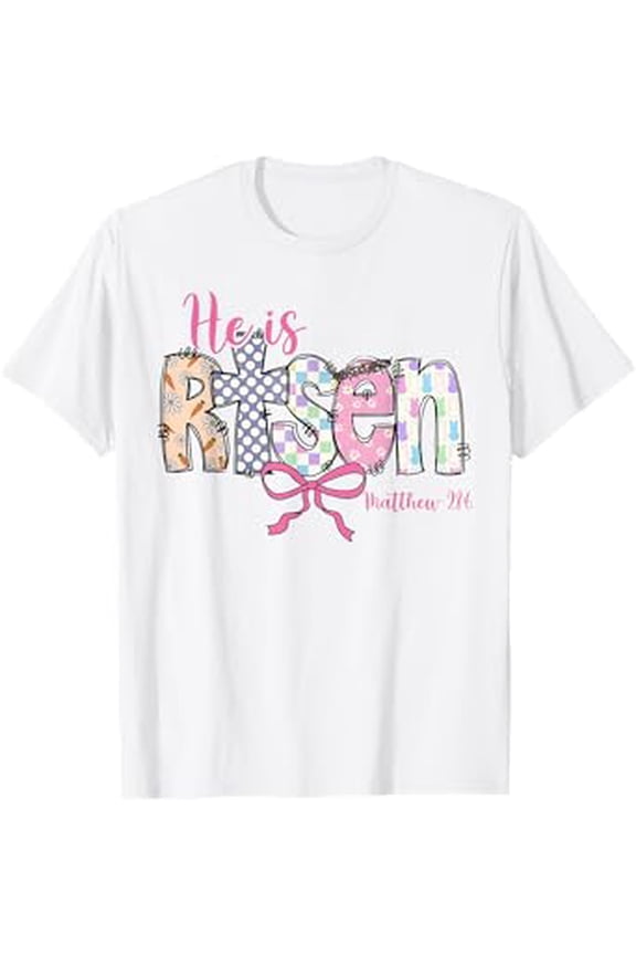 He Is Risen Jesus Christian Happy Easter Resurrection Day T-Shirt