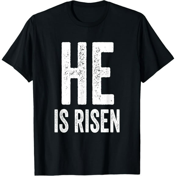 He Is Risen Shirt Christians Happy Easter T-Shirt100% cotton