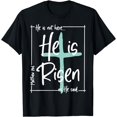 thumbnail image 1 of He Is Risen Shirt Easter Christian Cross Men Women Kids Funny Creative Graphic T-Shirt, 1 of 3
