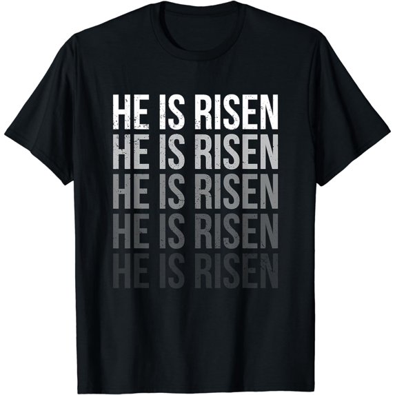 He Is Risen Sun Resurrection Easter Christian Men Women T-Shirt