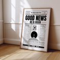 He Is Risen Wall Art Print, Resurrection Decor, Modern Christian ...