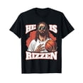 thumbnail image 1 of He Is Rizzen Jesus Basketball T-Shirt, 1 of 5