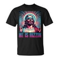 thumbnail image 1 of He Is Rizzin Jesus Is Rizzen T-Shirt, Funny Religious Graphic Tee, Trending Faith-Based Apparel, 1 of 3