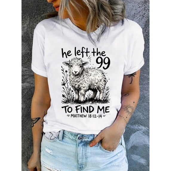 He Left Behind Those Ninety-Nine Christian T-Shirts-T-Shirts, Funny Tees