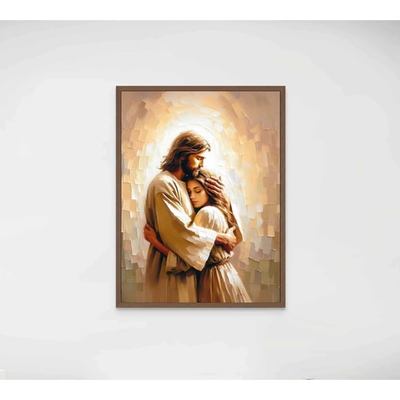 He Listens Christian Art Jesus And Woman Jesus Wall Art Mormon Art Bible Christian Picture Of Jesus Prints Unframed Paper Print