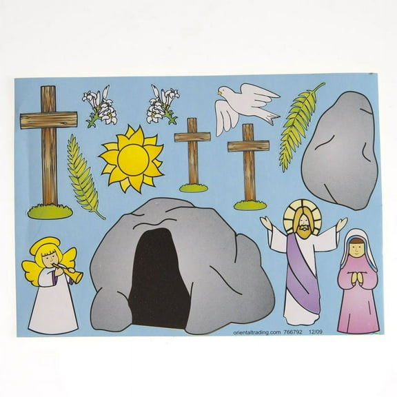 He Lives! Make-A-Scene Stickers - Stationery - 12 Pieces