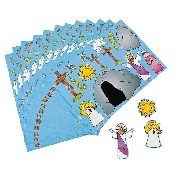 He Lives! Make-A-Scene Stickers - Stationery - 12 Pieces
