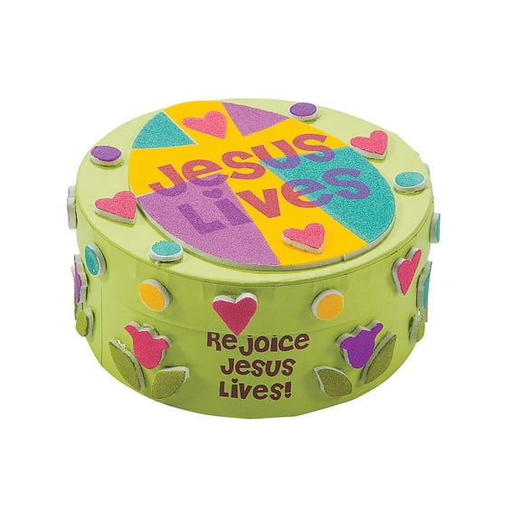 He Lives Prayer Box Craft Kit- Craft Kits - 12 Pieces