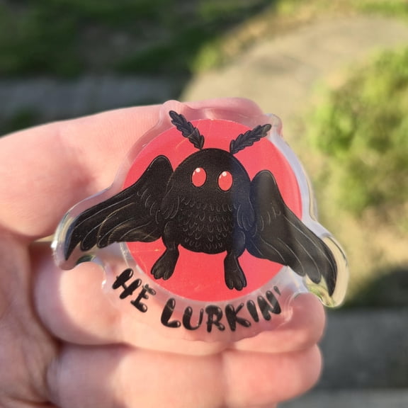 He Lurkin Mothman Magnetic Phone Grip