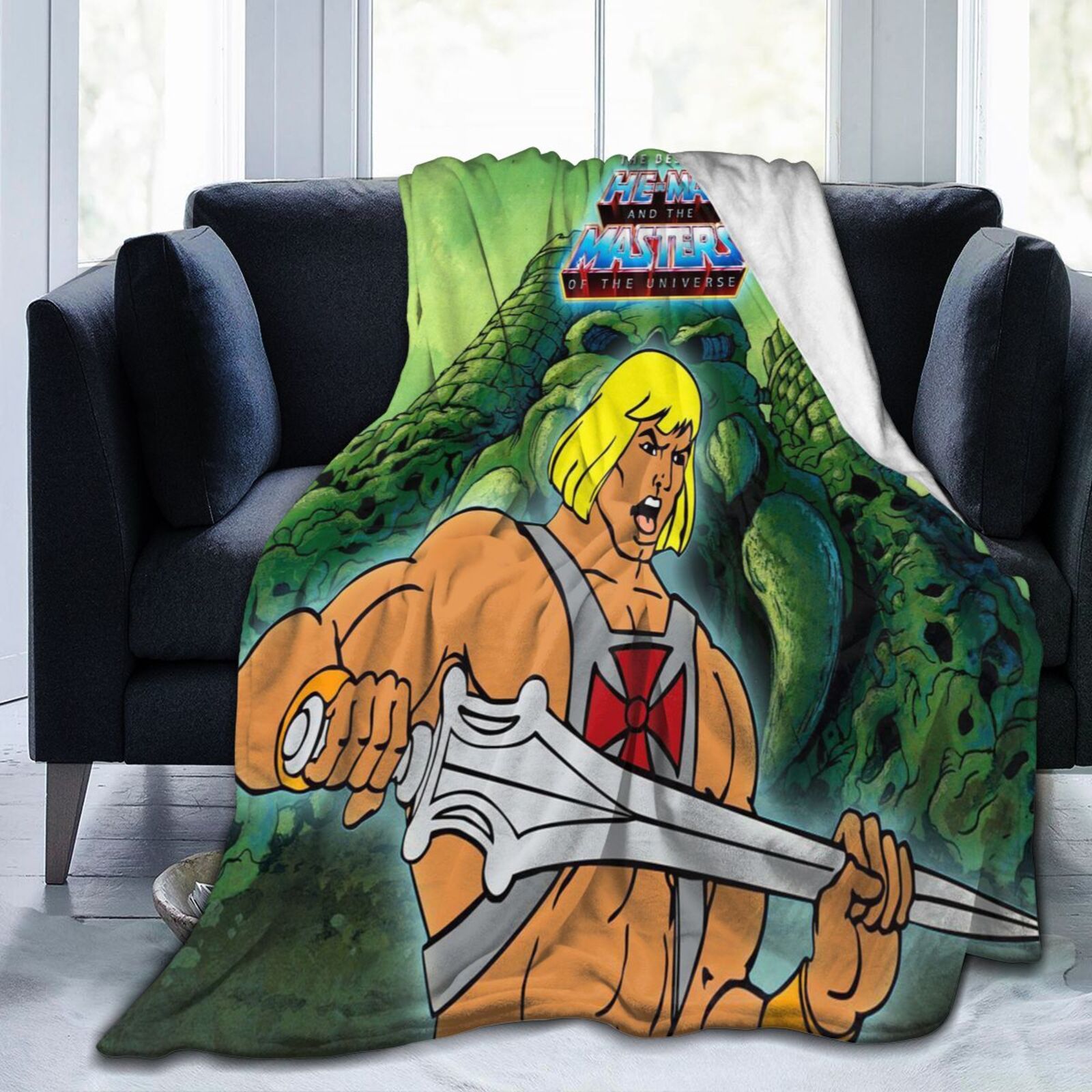 HeMan Blanket Throw Blankets Ultra Soft Flannel Lightweight Throws for