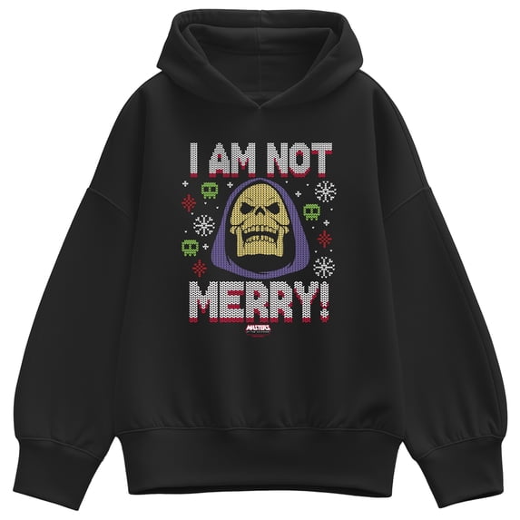 He-Man - Not Merry Women's Oversized Fleece Hoodie Sweatshirt