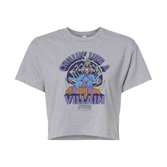 He-Man Masters of the Universe - Chillin Like A Villain - Juniors Cropped Graphic T-Shirt