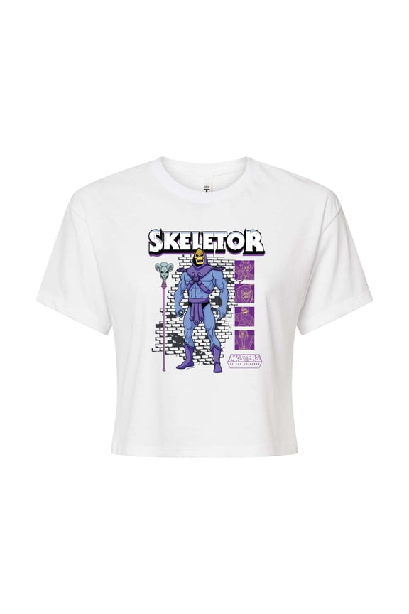 He-Man Masters of the Universe - Skeletor - Juniors Cropped Graphic T-Shirt
