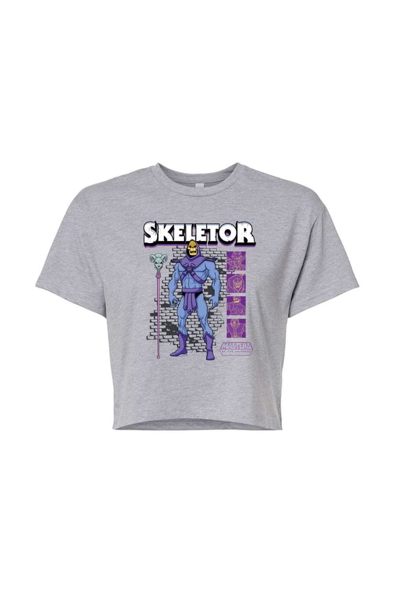 He-Man Masters of the Universe - Skeletor - Juniors Cropped Graphic T-Shirt