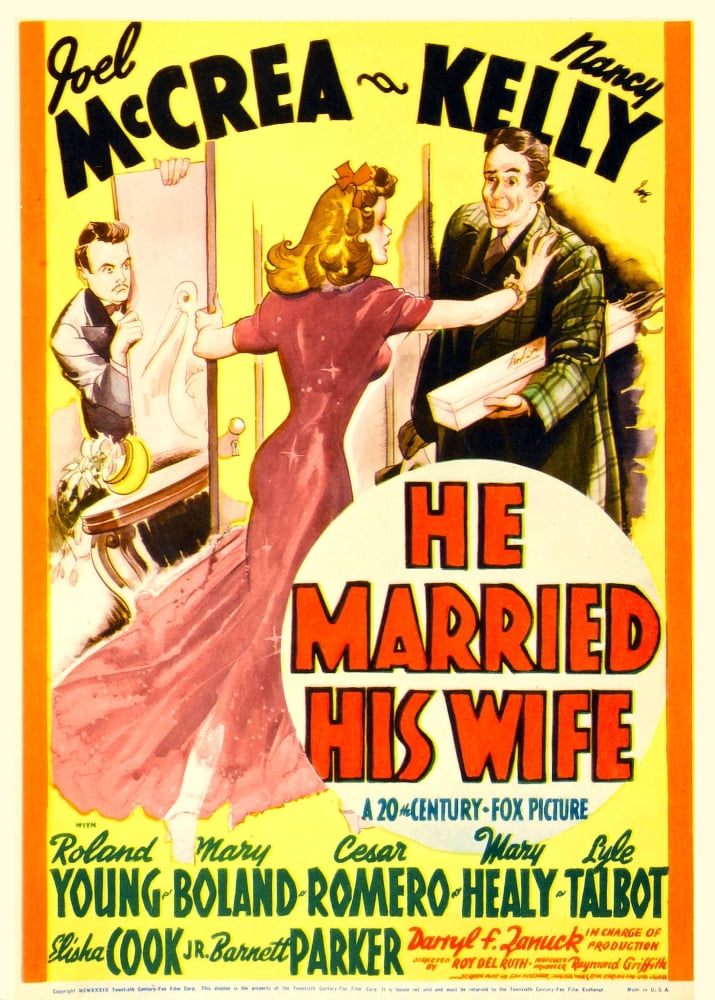 He Married His Wife Canvas Art - (24 x 36)