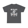 thumbnail image 1 of He Plays She Cheers Shirt, Cheerleading Gift, Football Tee, School -ID: 947, 1 of 7