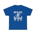 thumbnail image 1 of He Plays She Cheers Shirt, Cheerleading Gift, Football Tee, School -ID: 947, 1 of 7