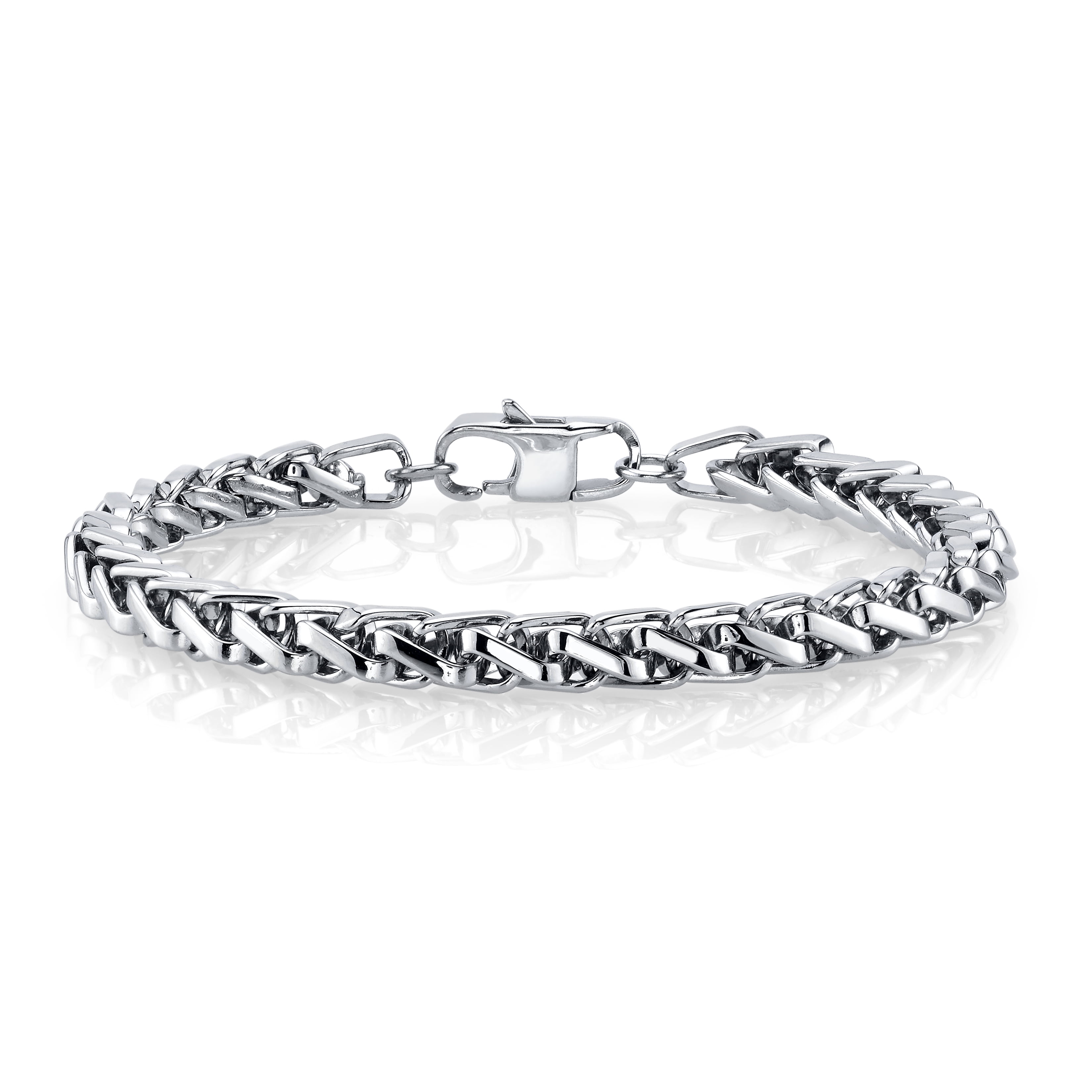 He Rocks Men s Stainless Steel Chain Bracelet 8.5