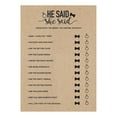 thumbnail image 1 of He Said She Said Bridal Shower Game, Toys, Wedding, 25 Pieces, 1 of 1