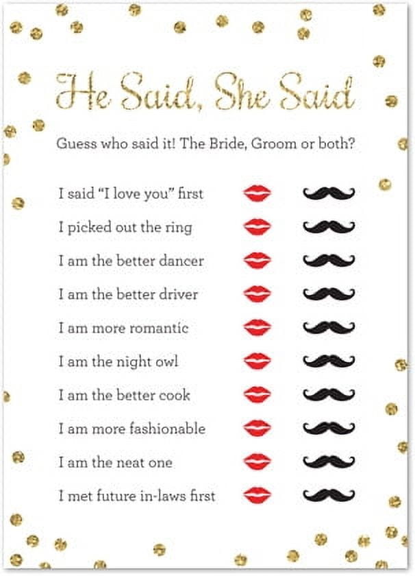 he-said-she-said-game-bridal-shower-game-faux-gold-glitter-on-pink-24-cards-walmart-com
