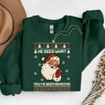 thumbnail image 1 of He Sees What You've Been Reading Bookish Ugly Xmas – T-Shirt, Hoodie & Sweatshirt – Book Lover's Christmas – Readers &, 1 of 6