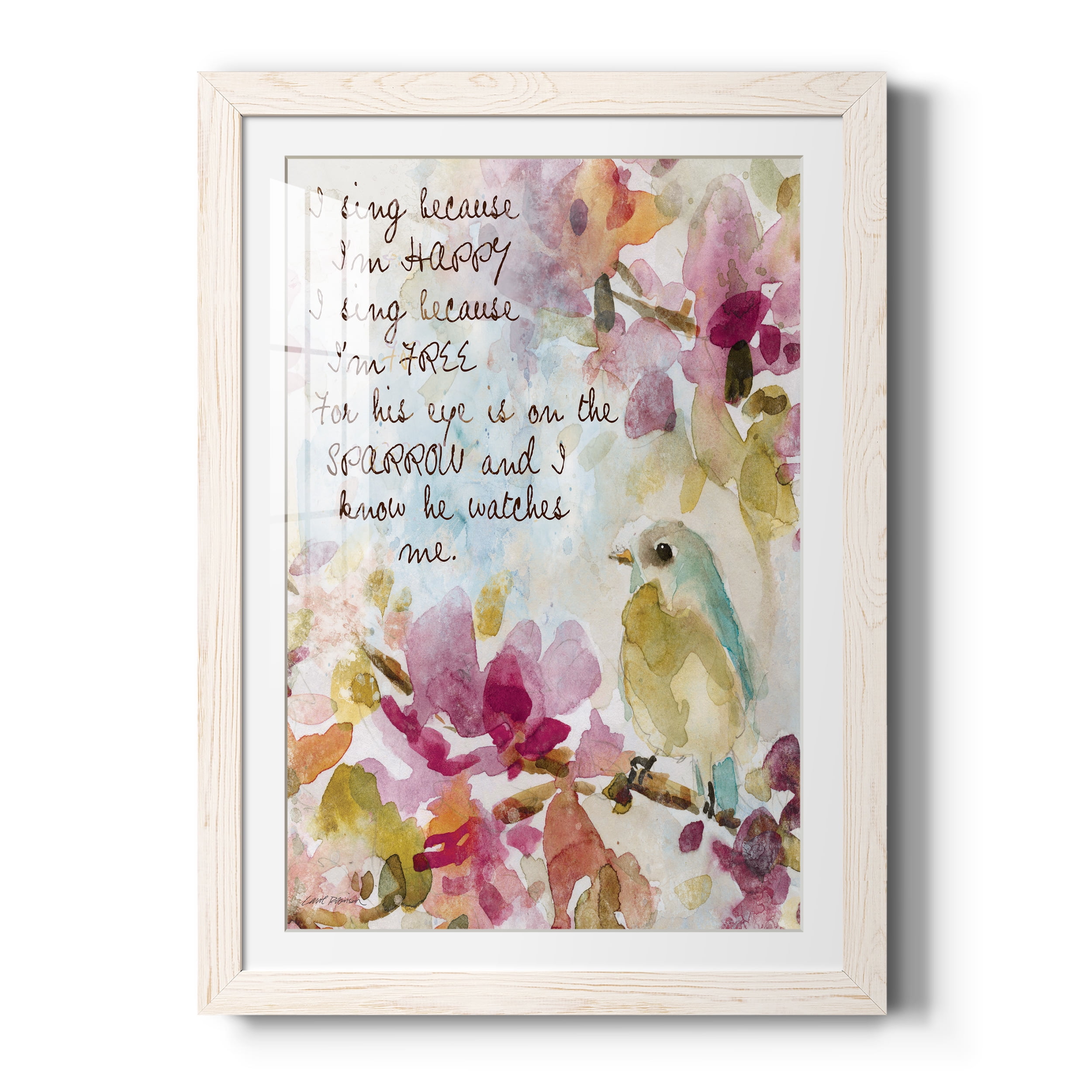 He Watches Me - Premium Framed Print - Ready to Hang - 27.5 x 37.5 - White Frame