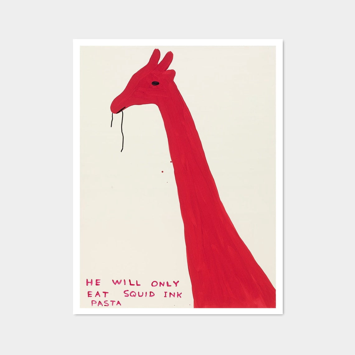 Squd Ink He Will Only Eat Squid Ink Pasta Wall Art, Kitchen, Dining Room And ...