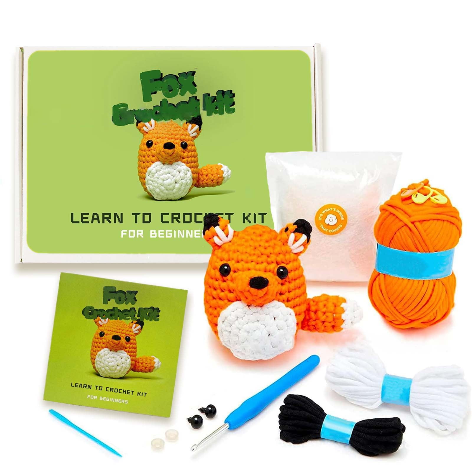 He Woobles Crochet Kit With Easy Peasy Yarn As Seen On Tank For Beginners With Step By Step