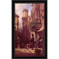 thumbnail image 1 of He comes 24x40 Large Black Ornate Wood Framed Canvas Art by Carl Spitzweg, 1 of 2