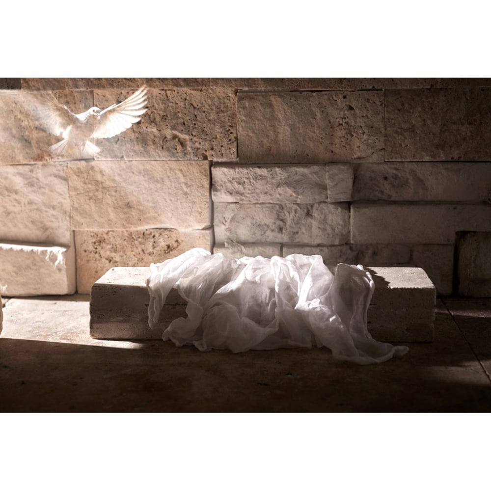 He is Risen Backdrop Easter Christian Cross Religious Holiday Party ...