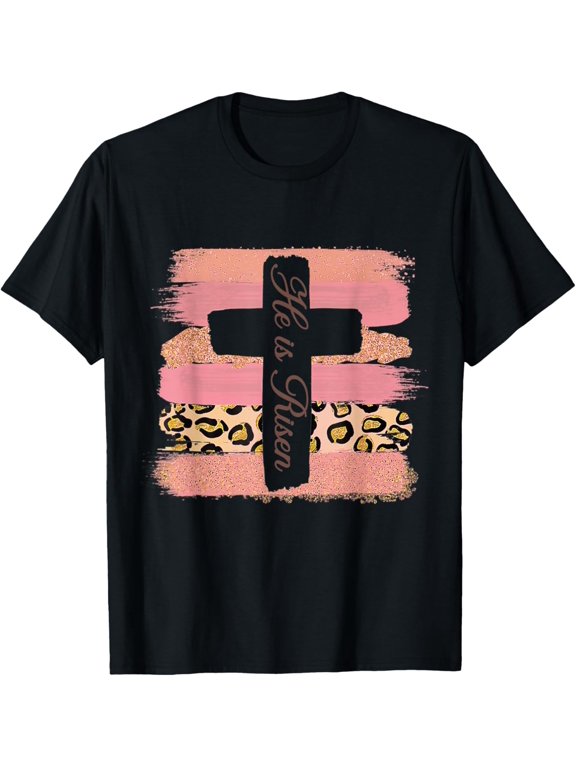 He is Risen Easter Shirt - Easter Shirts For Women Religious T-Shirt men and women can wear, black, white, gifts