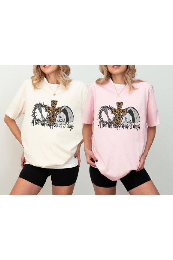 He is Risen Easter Shirt Inspirational Christian Faith Tee for Resurrection Day Religious
