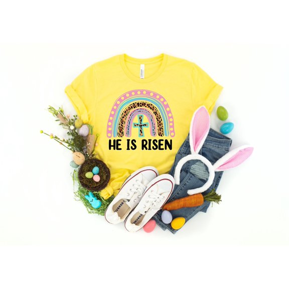 He is Risen Easter ShirtChristian Easter ShirtEaster Shirt For WomanEaster is for Jesus Sh