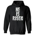 thumbnail image 1 of He is Risen Easter Unisex Hooded Sweatshirt - Happy Easter - Christian Holiday Easter Hoodie for Women for Men, 1 of 2