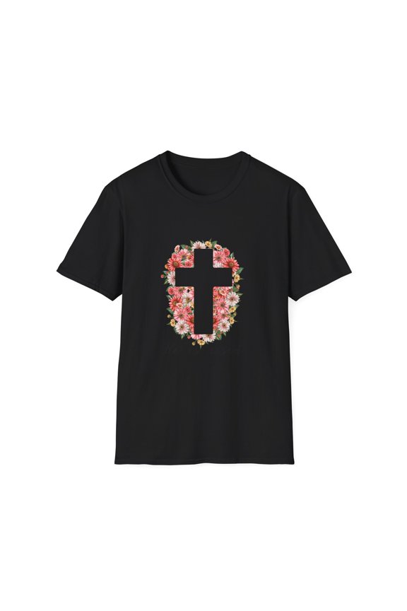 He is Risen Floral T-Shirt, Easter Shirt, Christian Apparel, Spring Fashion,