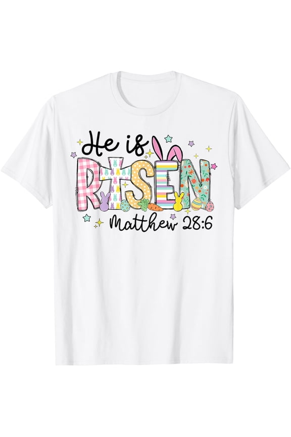 He is Risen Jesus Christian Happy Easter Women T-Shirt