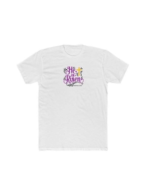 He is Risen Men's Cotton Crew Tee